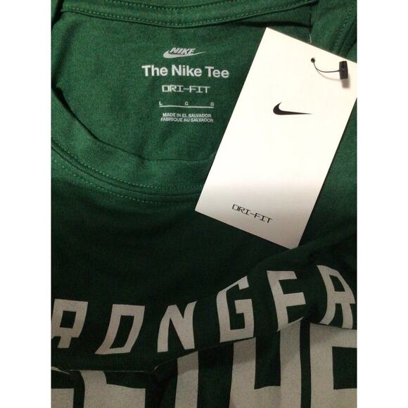 Nike Milwaukee Bucks T Shirt Mens Large Green NBA Basketball Dri Fit - Picture 3 of 5